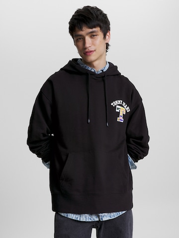 Tommy Jeans - Sudadera en negro: frente