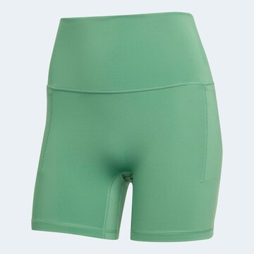 ADIDAS PERFORMANCE Skinny Workout Pants 'All me' in Green