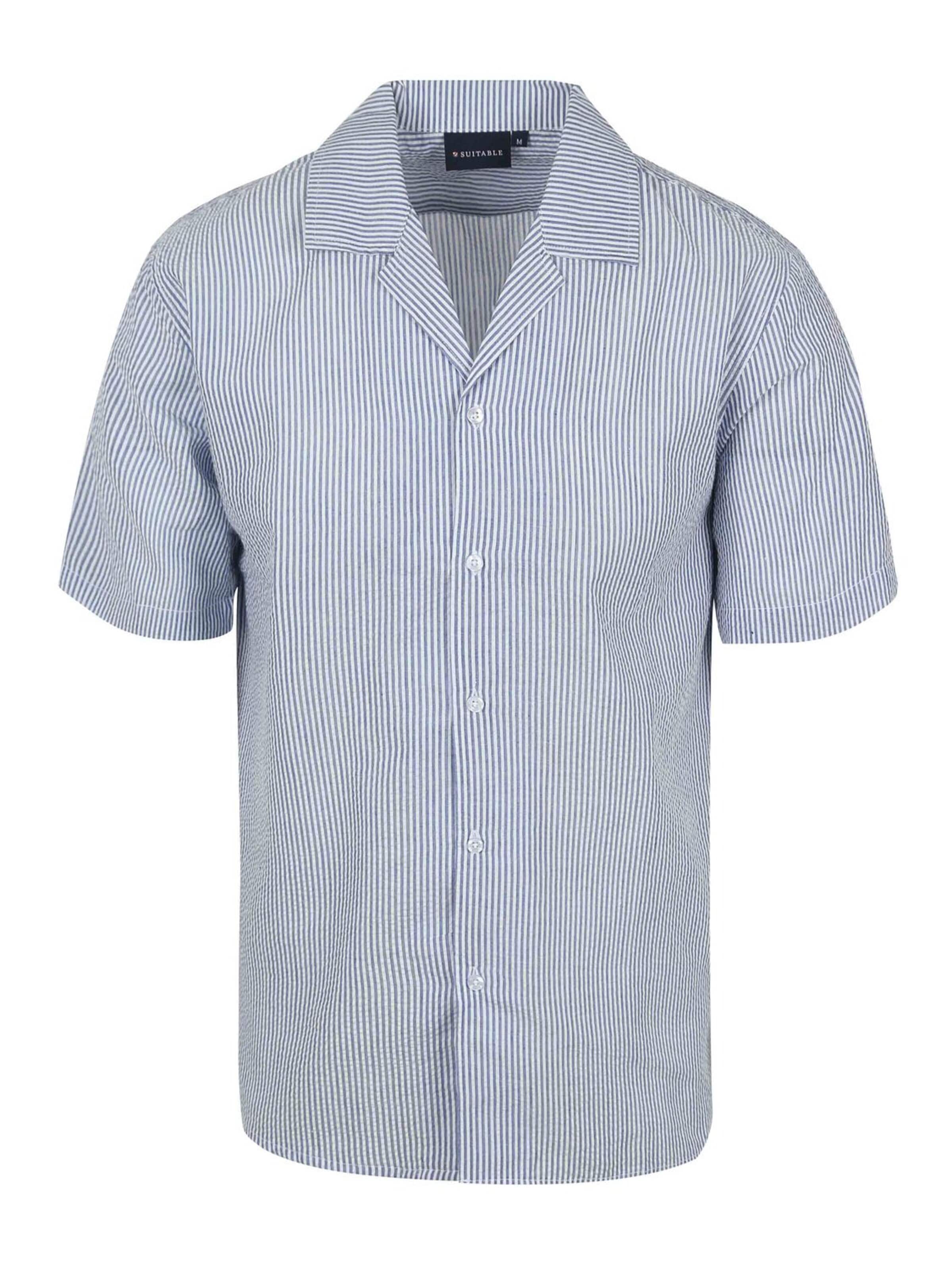 Suitable Regular fit Overhemd in Blauw: voorkant