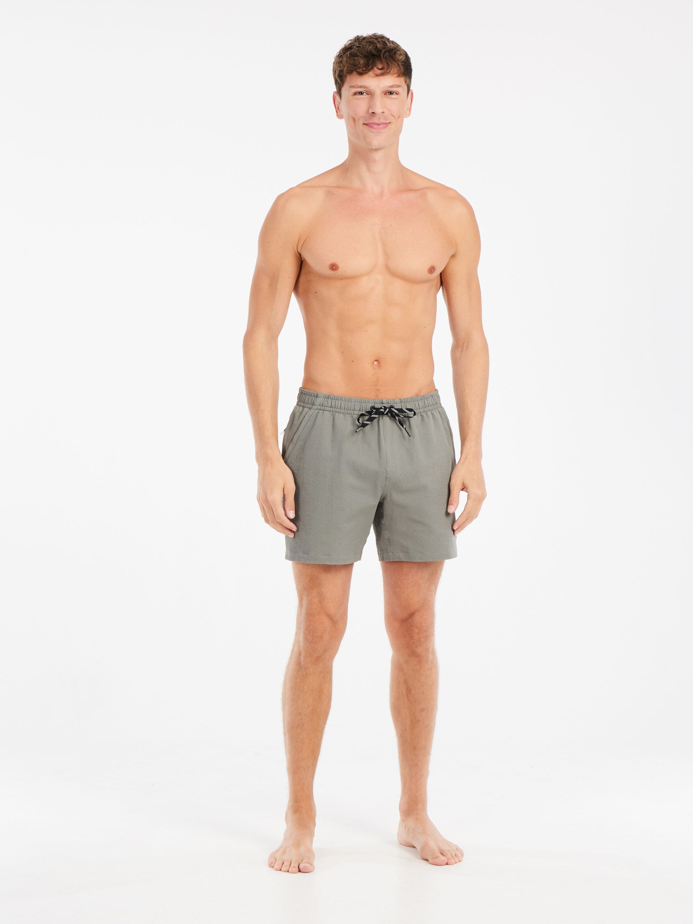 PROTEST Board Shorts 'PRTWytona' in Grey: front