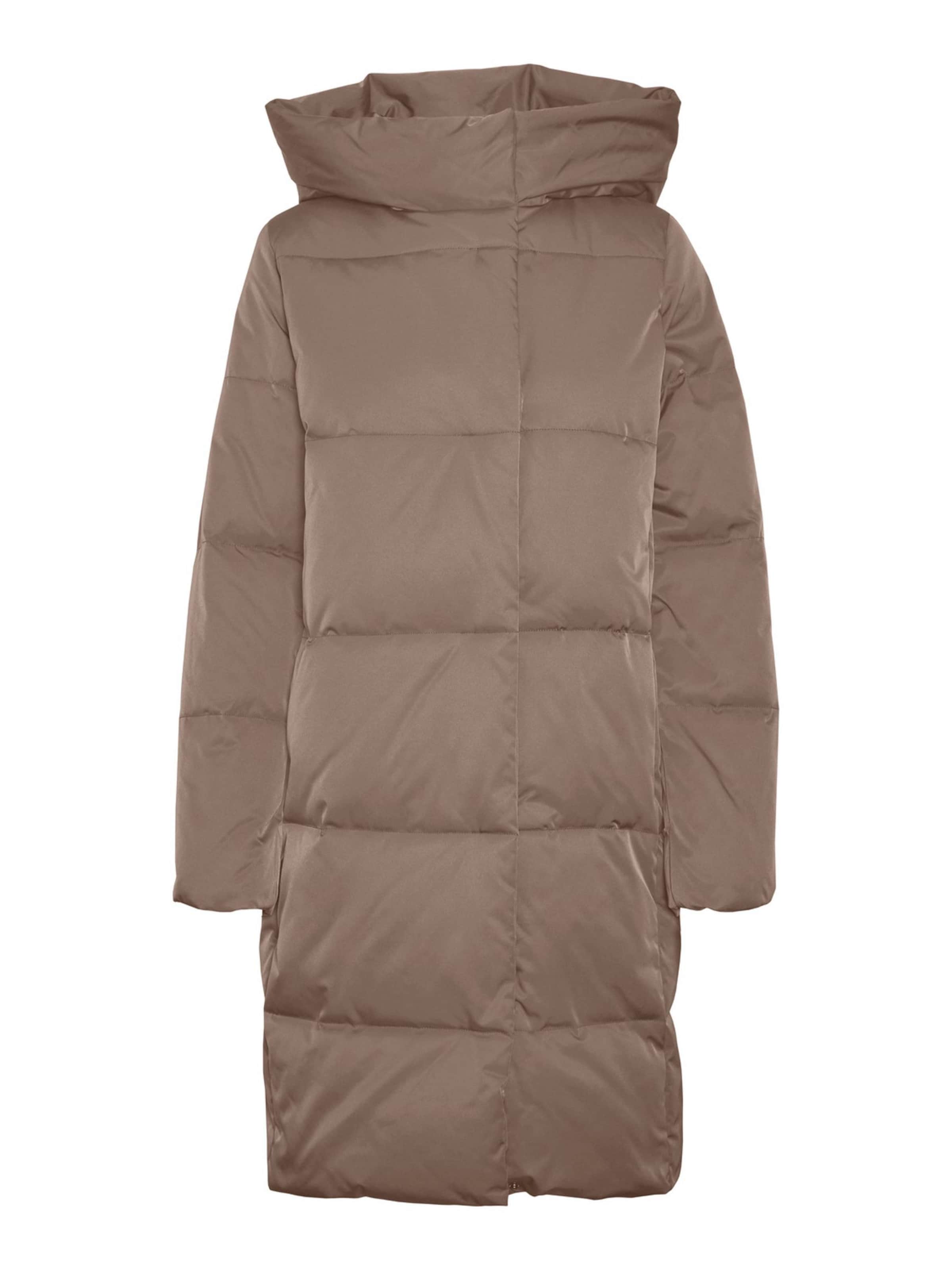 Vero Moda Curve - Abrigo de invierno 'STELLA' en marrón: frente