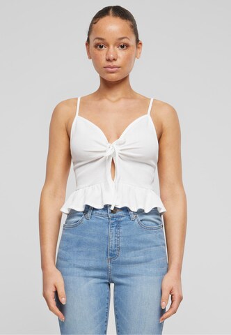Urban Classics Top | bela barva: sprednja stran