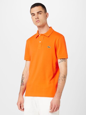 LACOSTE Slim fit Shirt in Orange: front