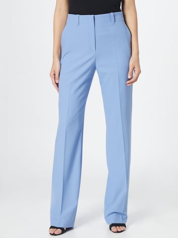 HUGO Wide leg Pantalon 'Hulana' in Blauw: voorkant