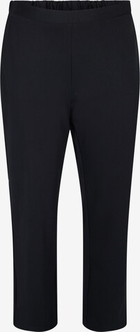 Regular Pantalon 'Maddie' Zizzi en noir : devant