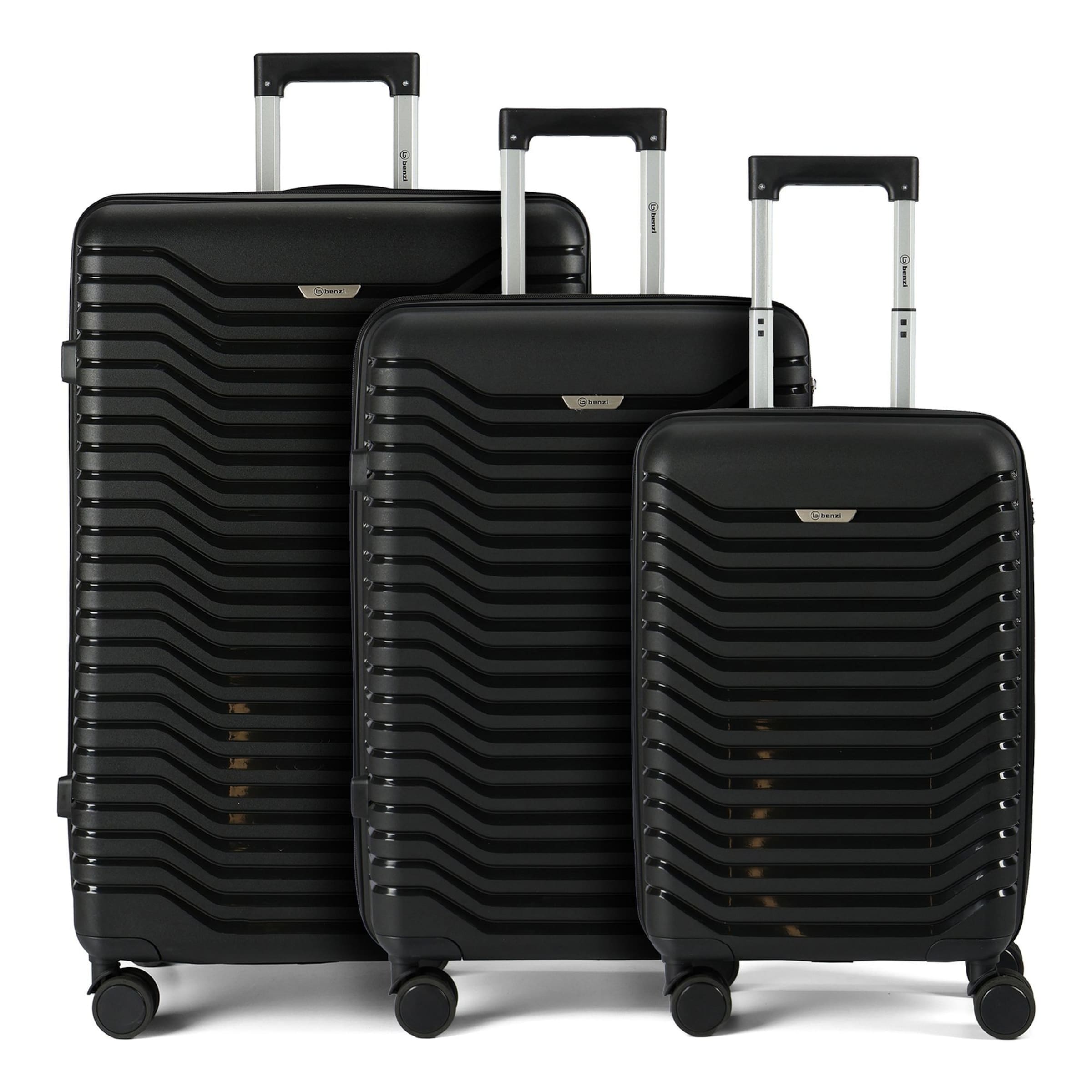 Benzi Suitcase set in Black: front