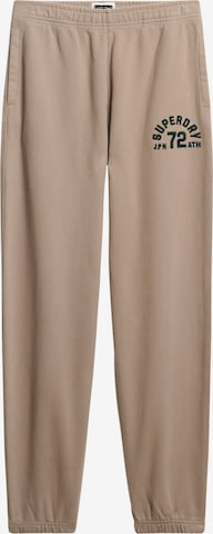 Superdry Конический (Tapered) Штаны 'Essentials' в Серый: спереди
