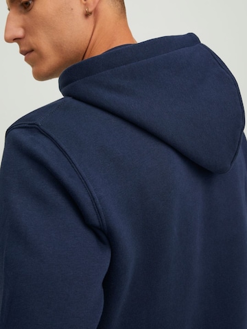 JACK & JONES Zip-Up Hoodie 'Star' in Blue