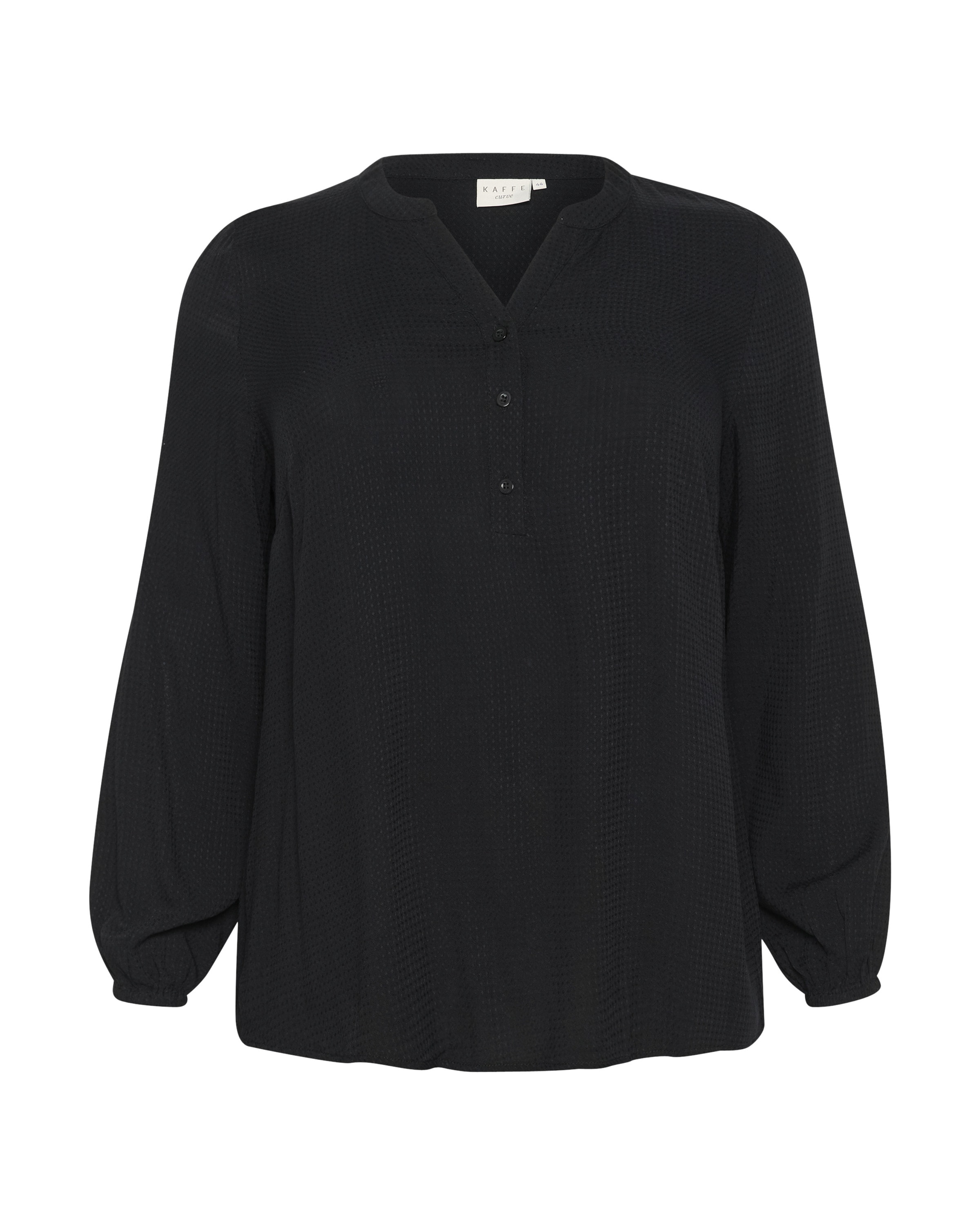 KAFFE CURVE Μπλούζα 'KC Mahlena' σε μαύρο: μπροστά