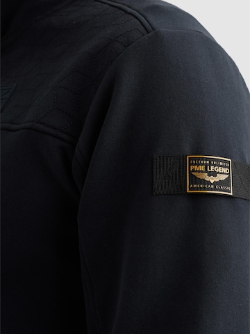 Felpa 'PME LEGEND - Sweat jacket with stand-up collar and zipper closure' di PME Legend in blu
