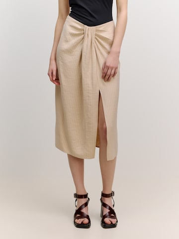 EDITED Skirt 'Anthea' in Beige: front