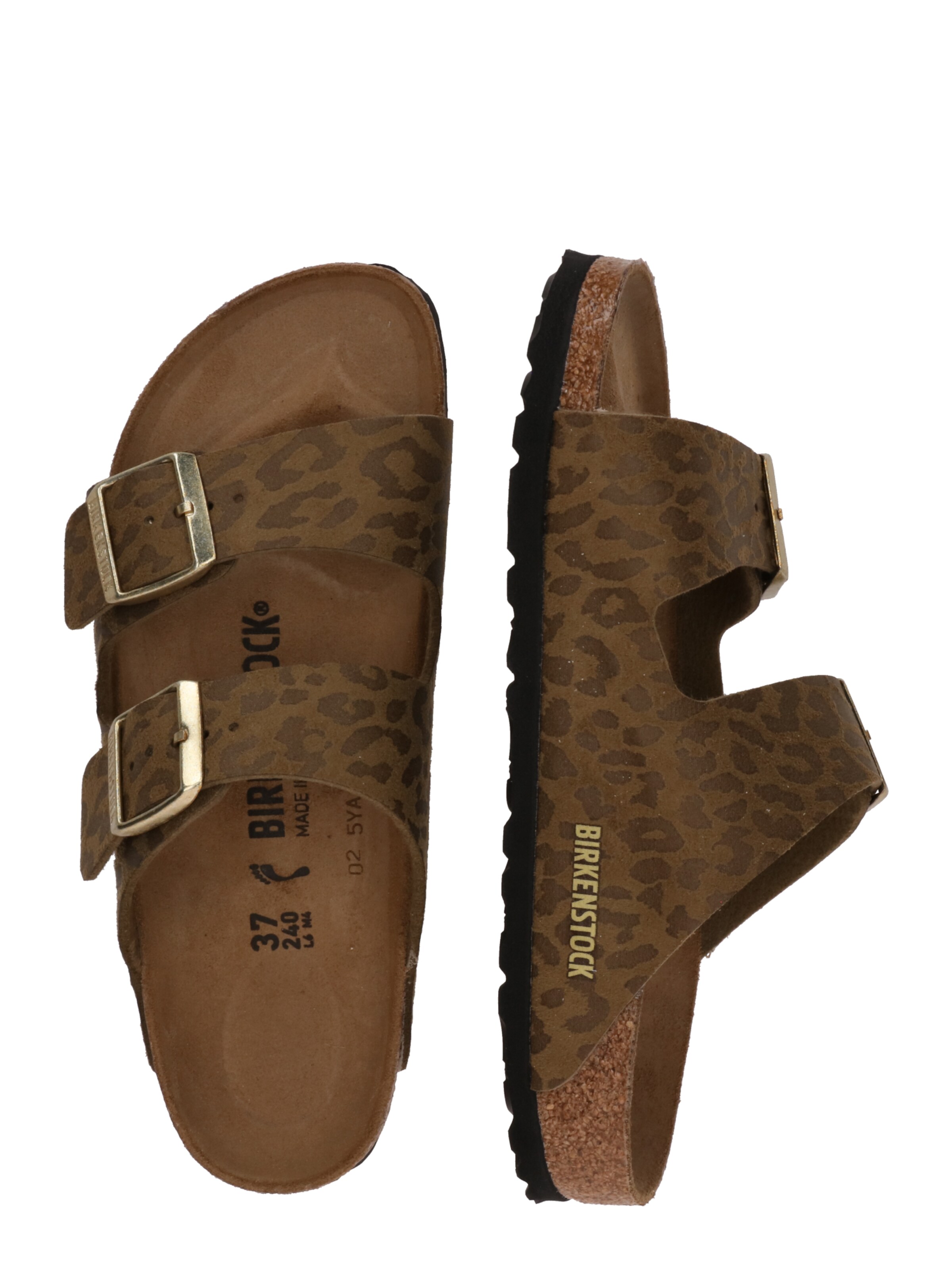 BIRKENSTOCK Pantolette 'Arizona' in Braun