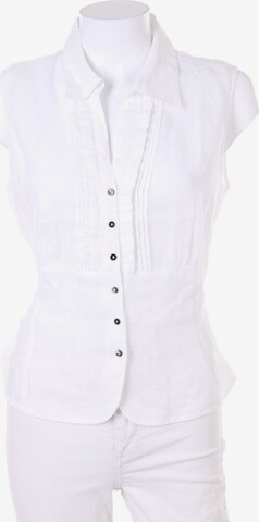 Gerard Darel Leinen-Bluse L in Weiß: predná strana