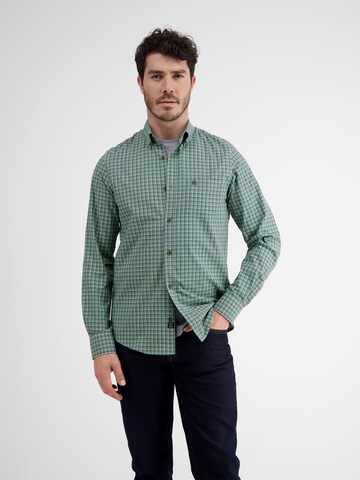 LERROS Regular fit Button Up Shirt in Green: front