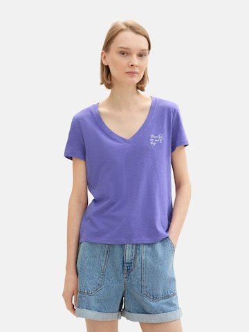 TOM TAILOR DENIM Shirt in Purple: front