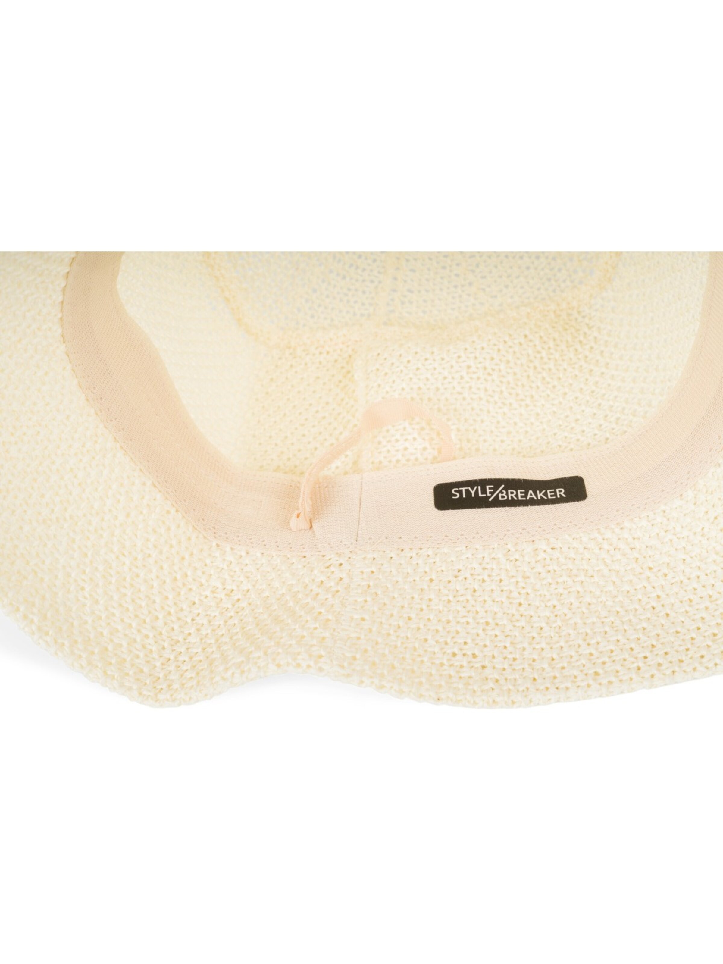 styleBREAKER Hut 'Fischerhut aus Papierstroh - Knautschhut'‌‌‌‌‌‌‌‌‌‌ in Beige