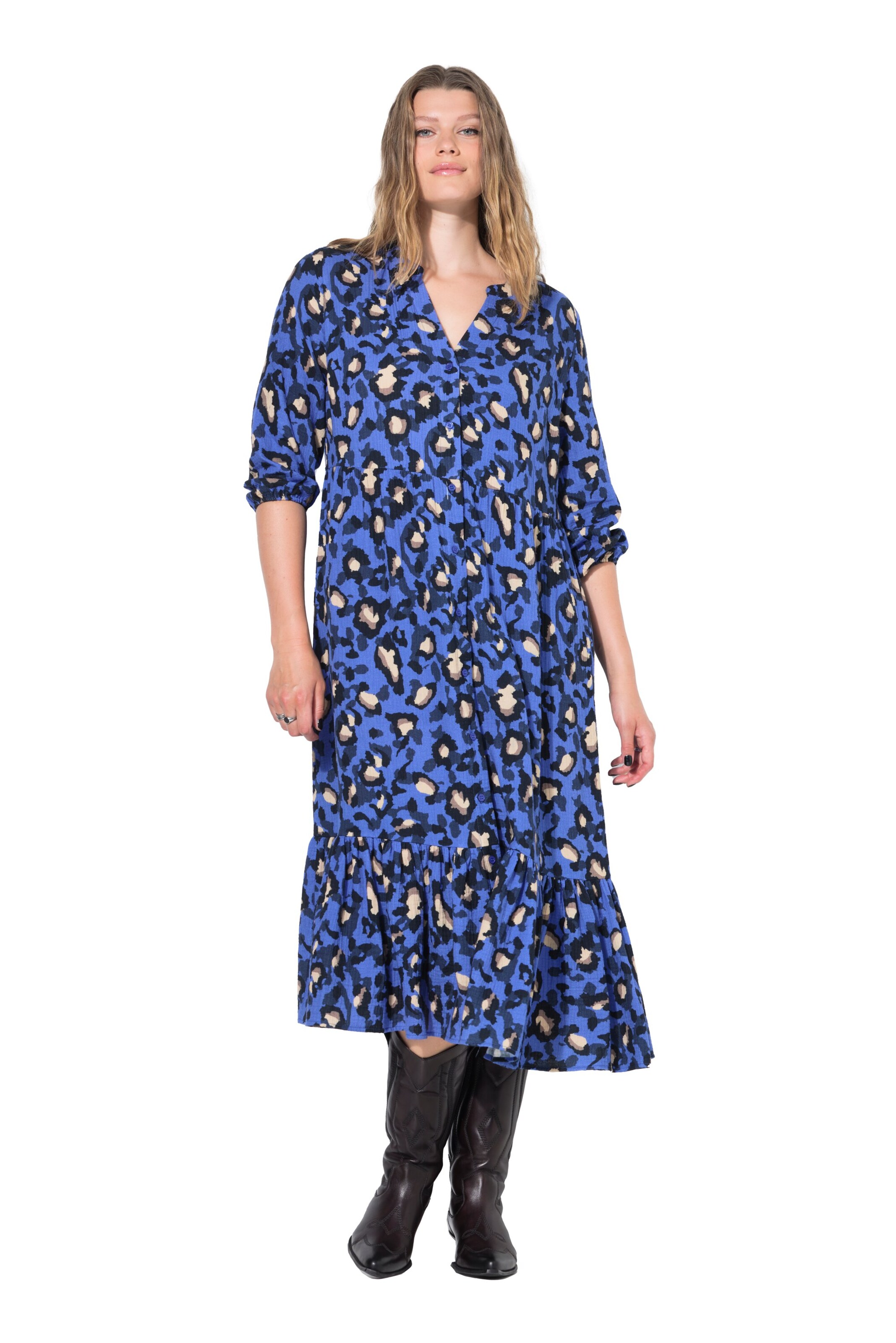 Studio Untold Dress in Blue: front