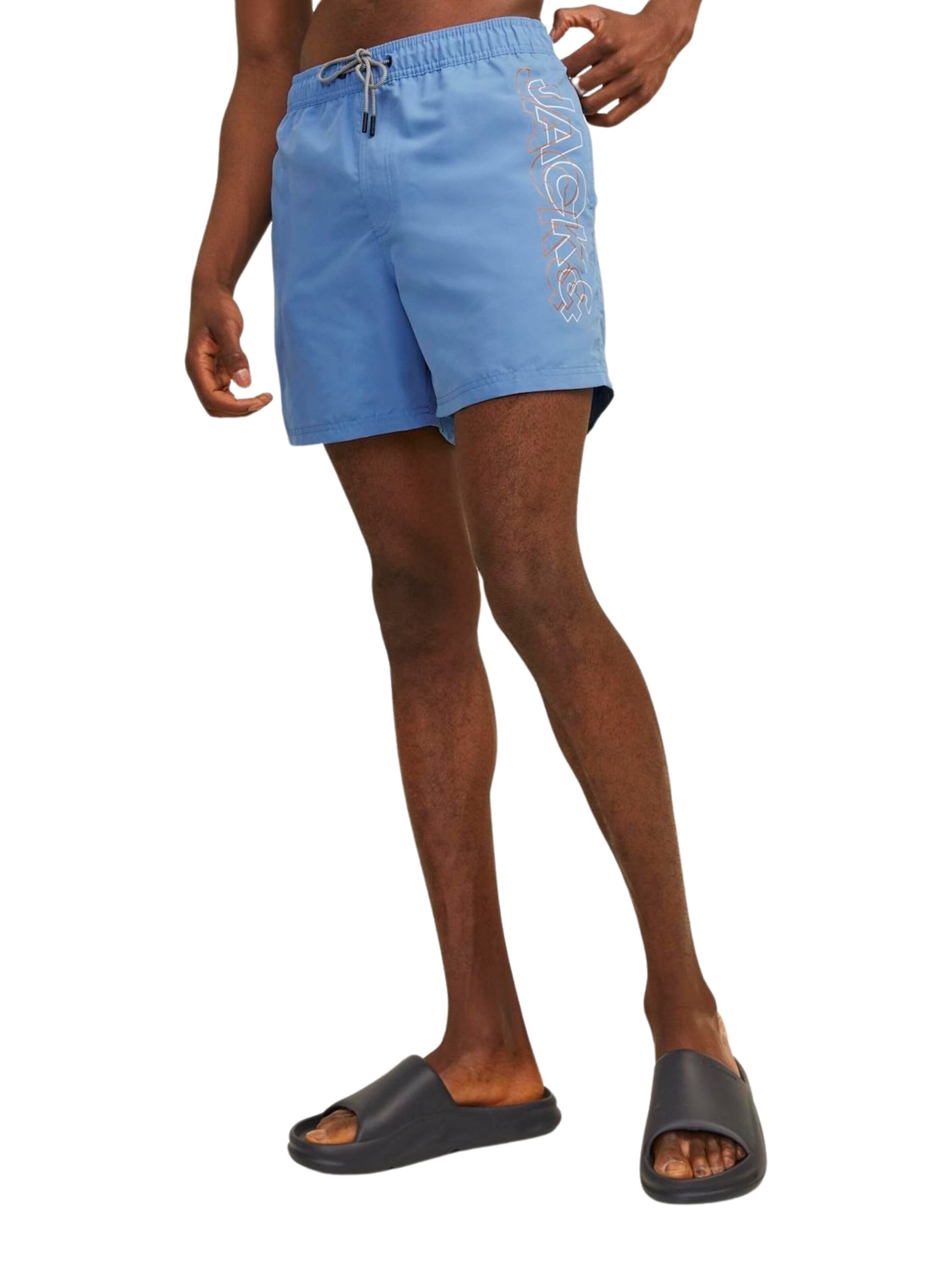 JACK & JONES Zwemshorts 'JPSTFiji' in Blauw: voorkant