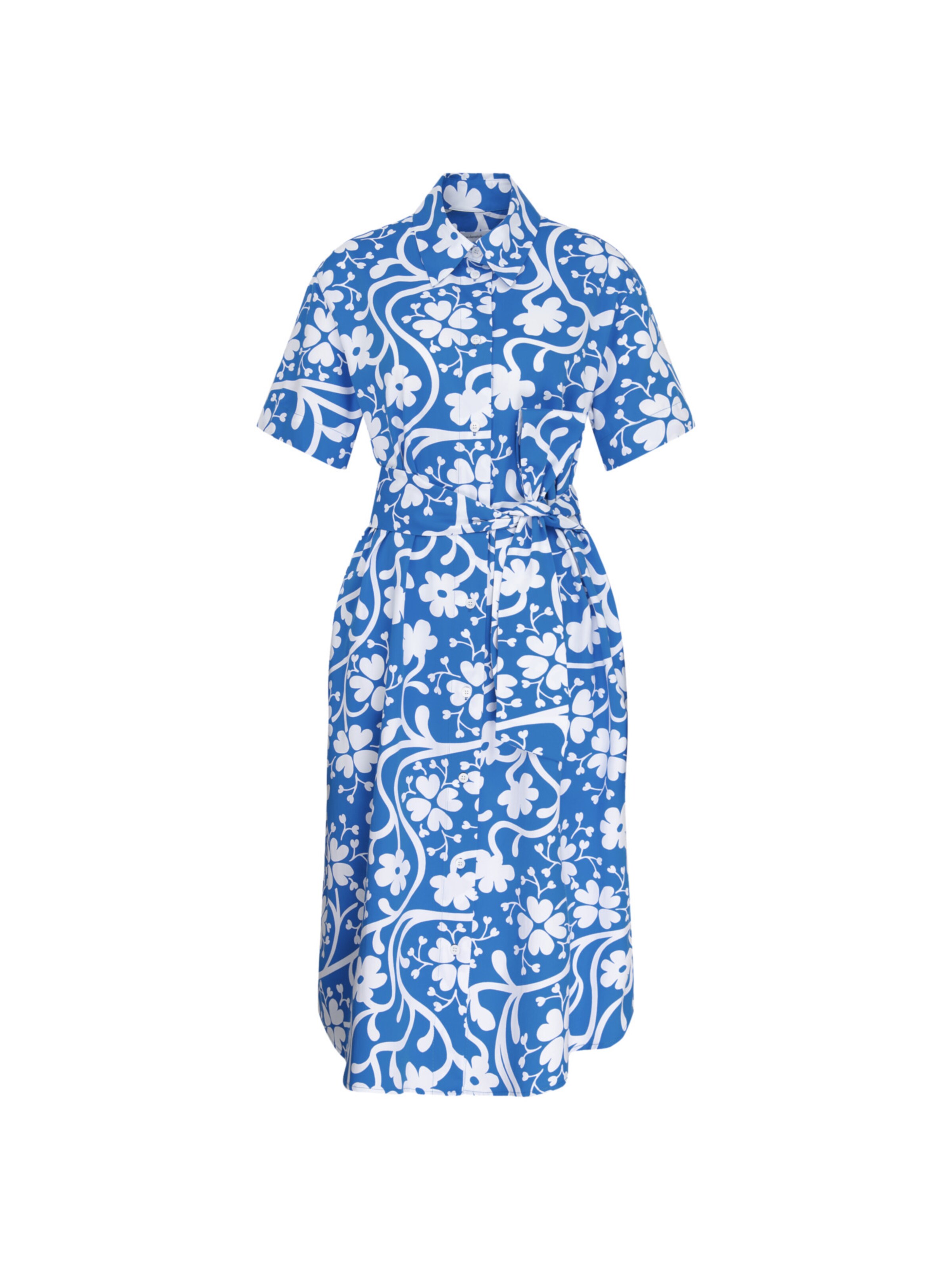 SEIDENSTICKER Kleid 'Schwarze Rose' in Blau: Vorderseite