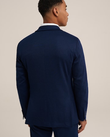 WE Fashion Slim fit Business-colbert in Blauw