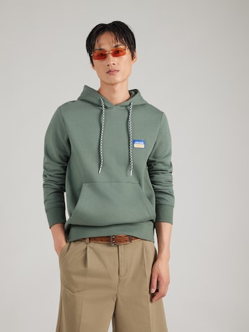 JACK & JONES Sweatshirt 'JORPOCKY' i grön: framsida
