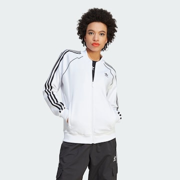 ADIDAS ORIGINALS Sweatvest 'Adicolor Classics SST' in Wit: voorkant