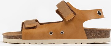 Bayton - Sandália 'Spent' em bege: frente