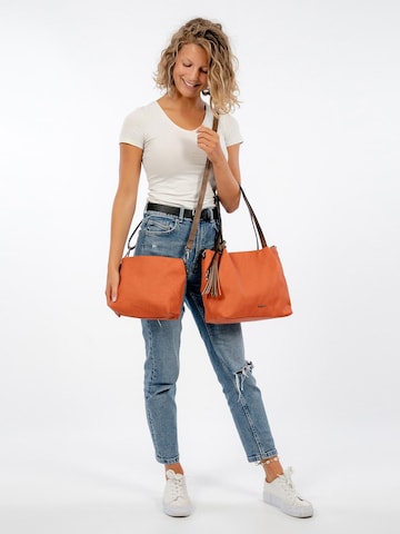 Cabas 'Elke' Emily & Noah en orange : devant
