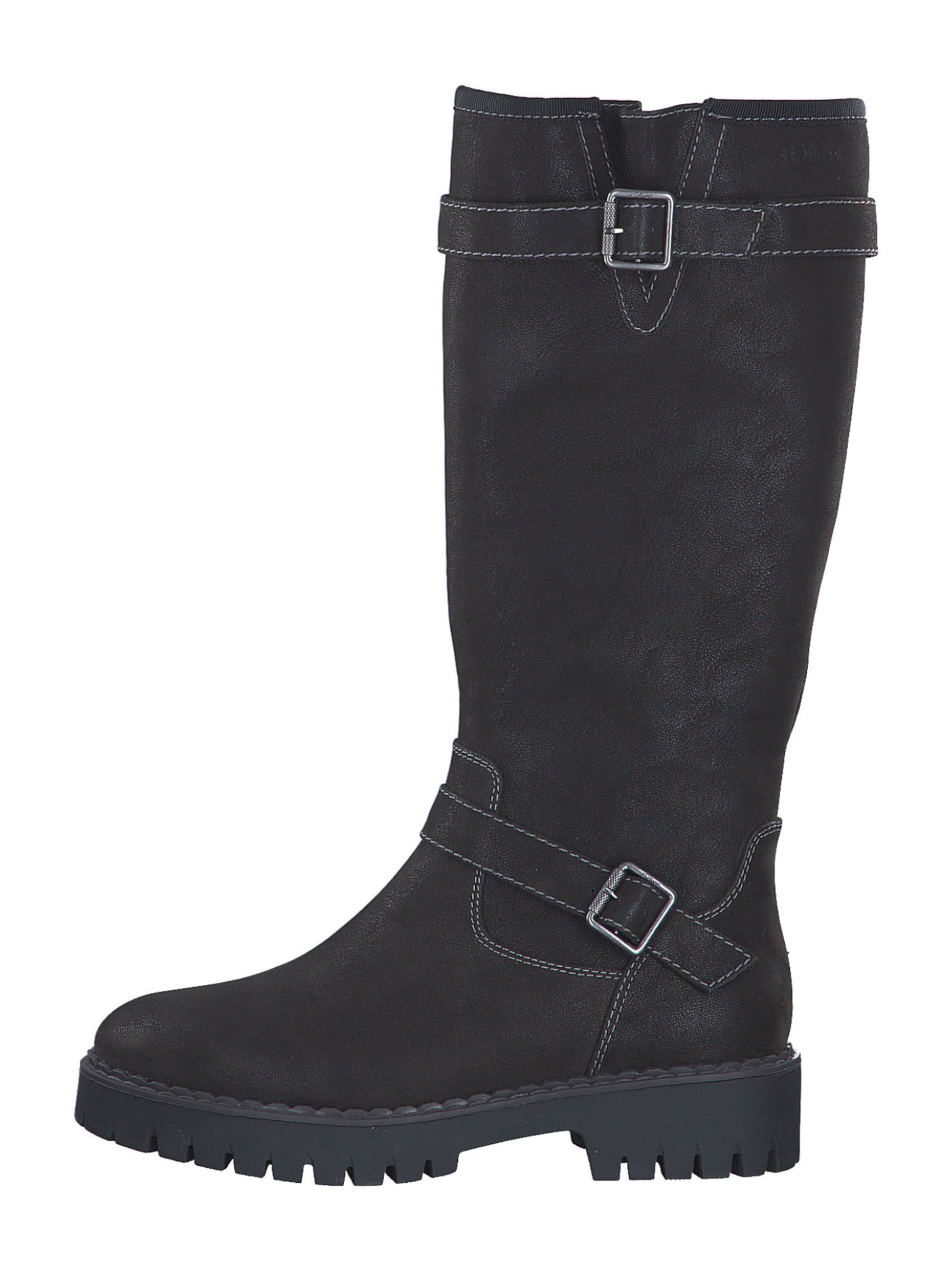 s.Oliver Laarzen in Zwart