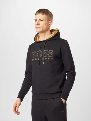 BOSS Sweatshirt 'Soody 2' in Zwart: voorkant