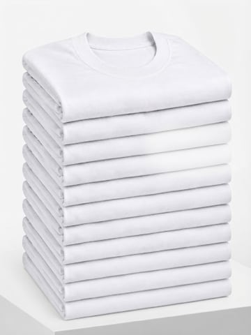Maillot de corps '12 PACK WHITE T SHIRTS STEDMAN ST2000' Stedman en blanc : devant