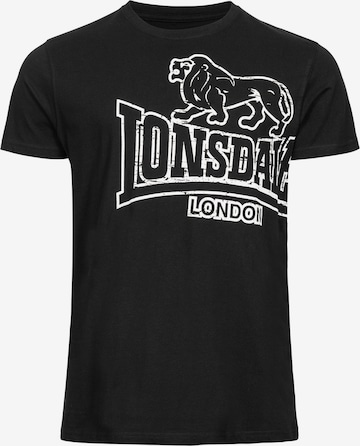 LONSDALE T-Shirt 'Langsett' in Schwarz: Vorderseite