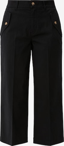 s.Oliver Pleated Pants in Black: front