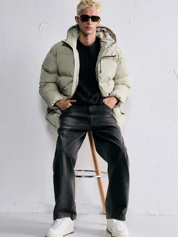 Pull&Bear Zimná bunda - Sivá