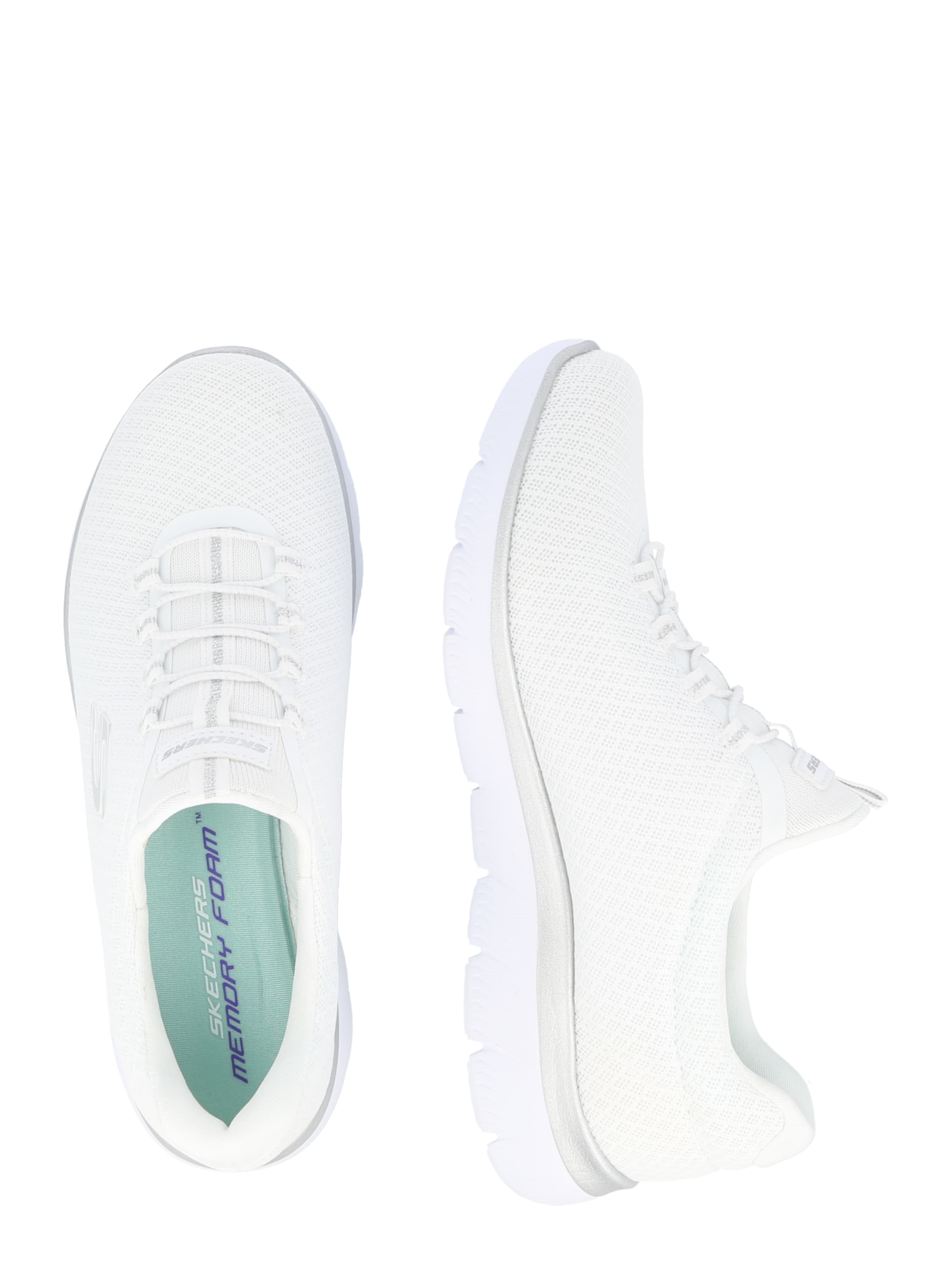 SKECHERS Slip on -tennarit 'Summits' värissä valkoinen