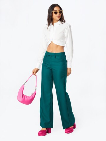 Banana Republic Wide Leg Hose in Grün