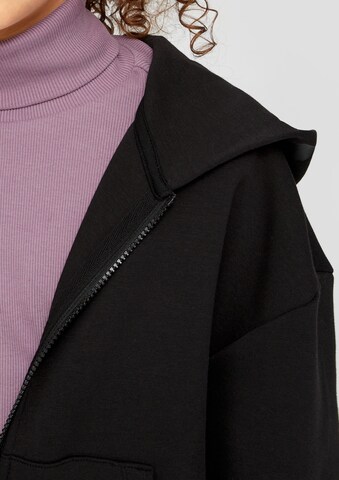 s.Oliver Zip-Up Hoodie in Black