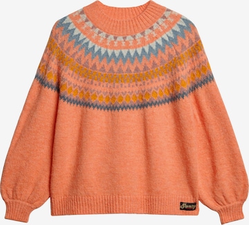 Pull-over Superdry en orange : devant