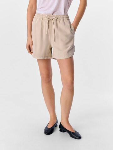 OBJECT Regular Jeans in Beige: voorkant