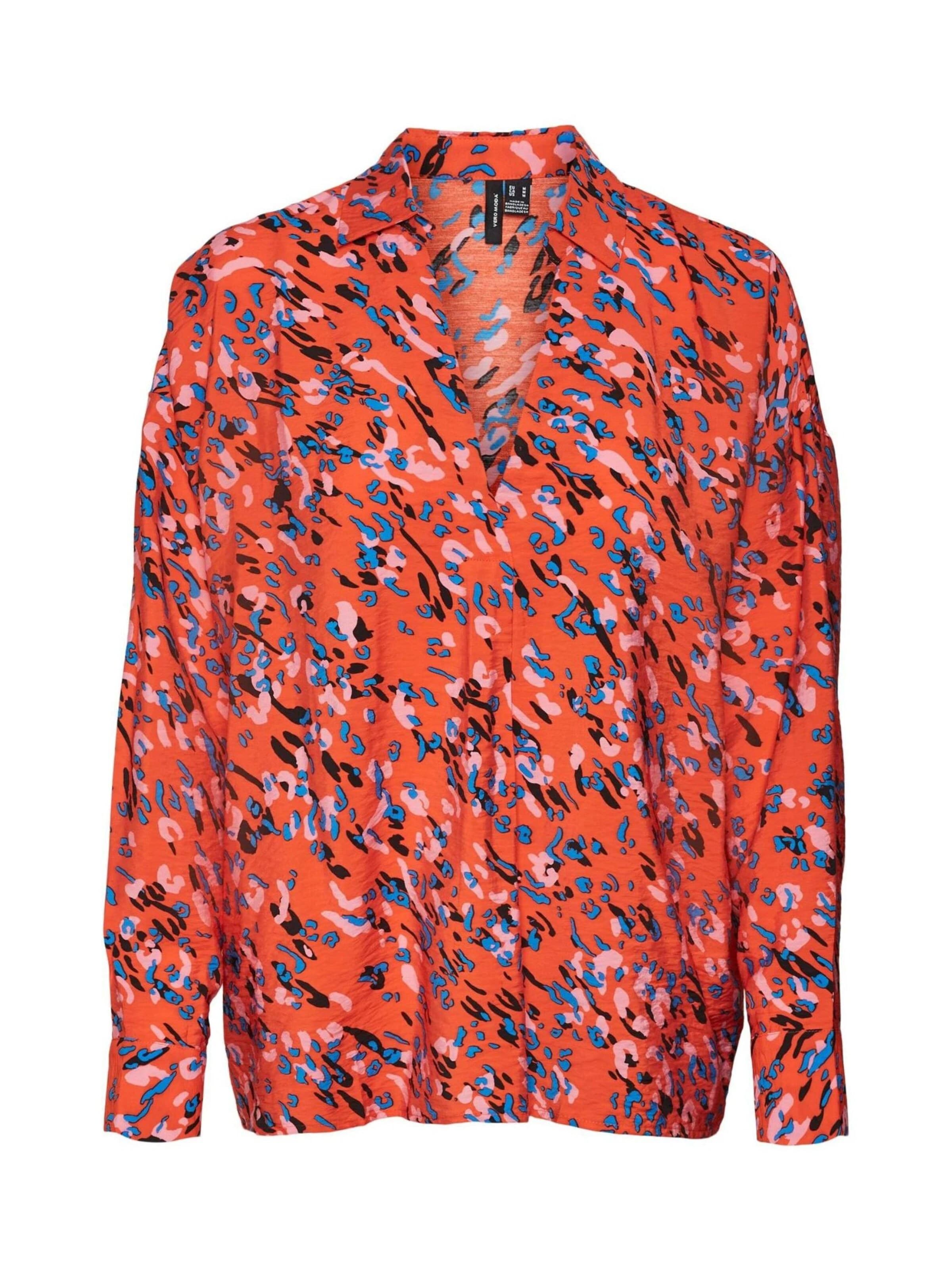 VERO MODA Blouse '10290870' in Rood: voorkant