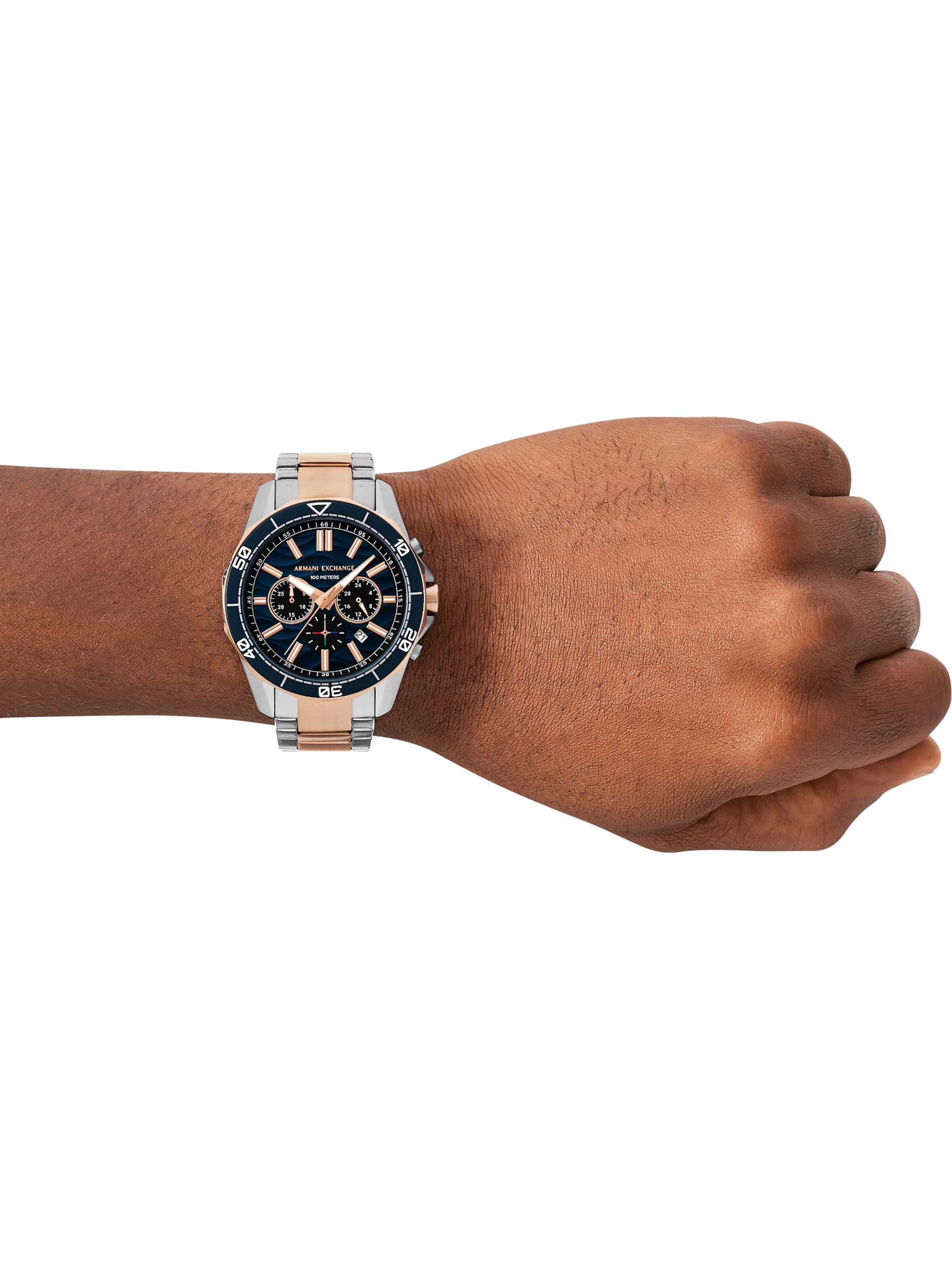 ARMANI EXCHANGE Analoog horloge in Zilver: voorkant