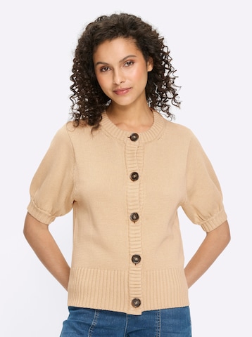 heine Плетена жилетка в бежово: отпред