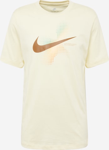 Nike Sportswear T-shirt 'SWOOSH' i beige: framsida