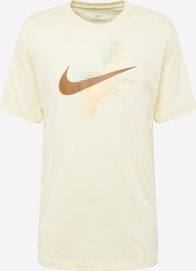 Nike Sportswear Shirt 'SWOOSH' in Ecru / Brown / Mint / Orange, Item view