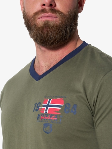 Jan Vanderstorm Pyjama 'Edin' in Grün