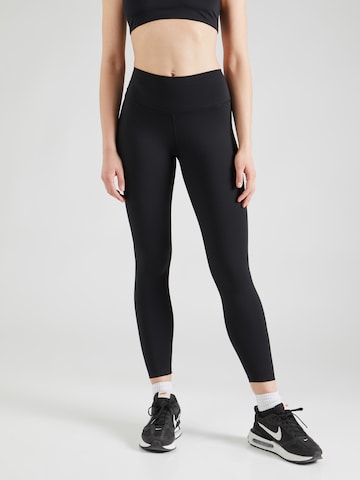 NIKE Skinny Workout Pants 'ONE' in Black: front