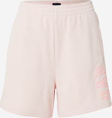 GAP Regular Trousers in Pink: front