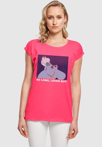 ABSOLUTE CULT Shirt 'Little Mermaid - Ursula So Long Lover Boy' in Roze: voorkant