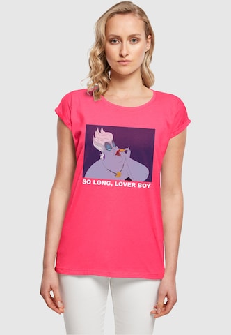 ABSOLUTE CULT T-Shirt 'Little Mermaid - Ursula So Long Lover Boy' in Pink: predná strana