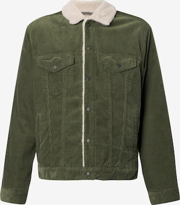 GAPPrijelazna jakna 'Sherpa' - zelena boja: prednji dio